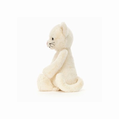 Jellycat Bashful Cream Cat UK | 59614VMHF